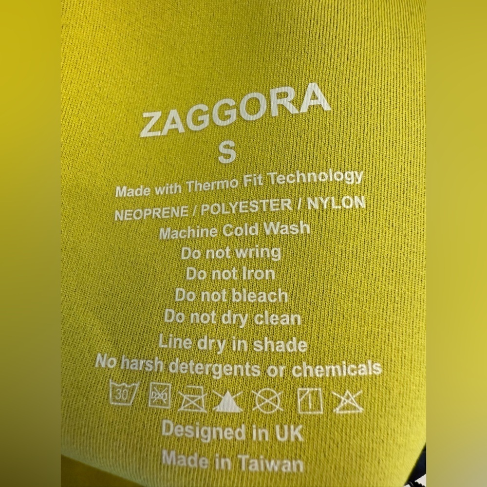 NWT Zaggora Athletic Neoprene Leggings Black Size Small - Picture 8 of 10